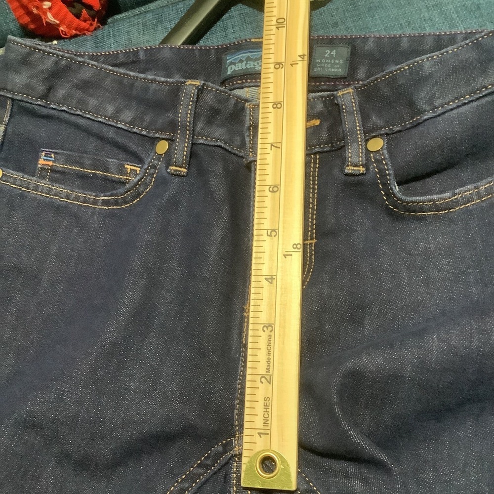 Patagonia Jeans Womens 24 Blue Straight Slim Regular Rise Organic Cotton Denim - Picture 10 of 10